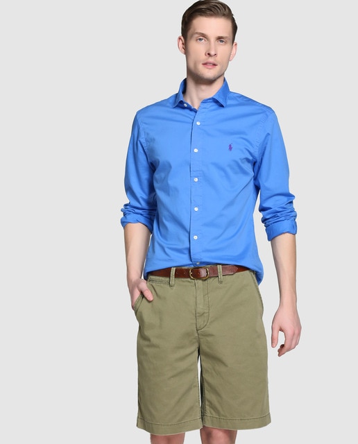 mens polo khaki shorts