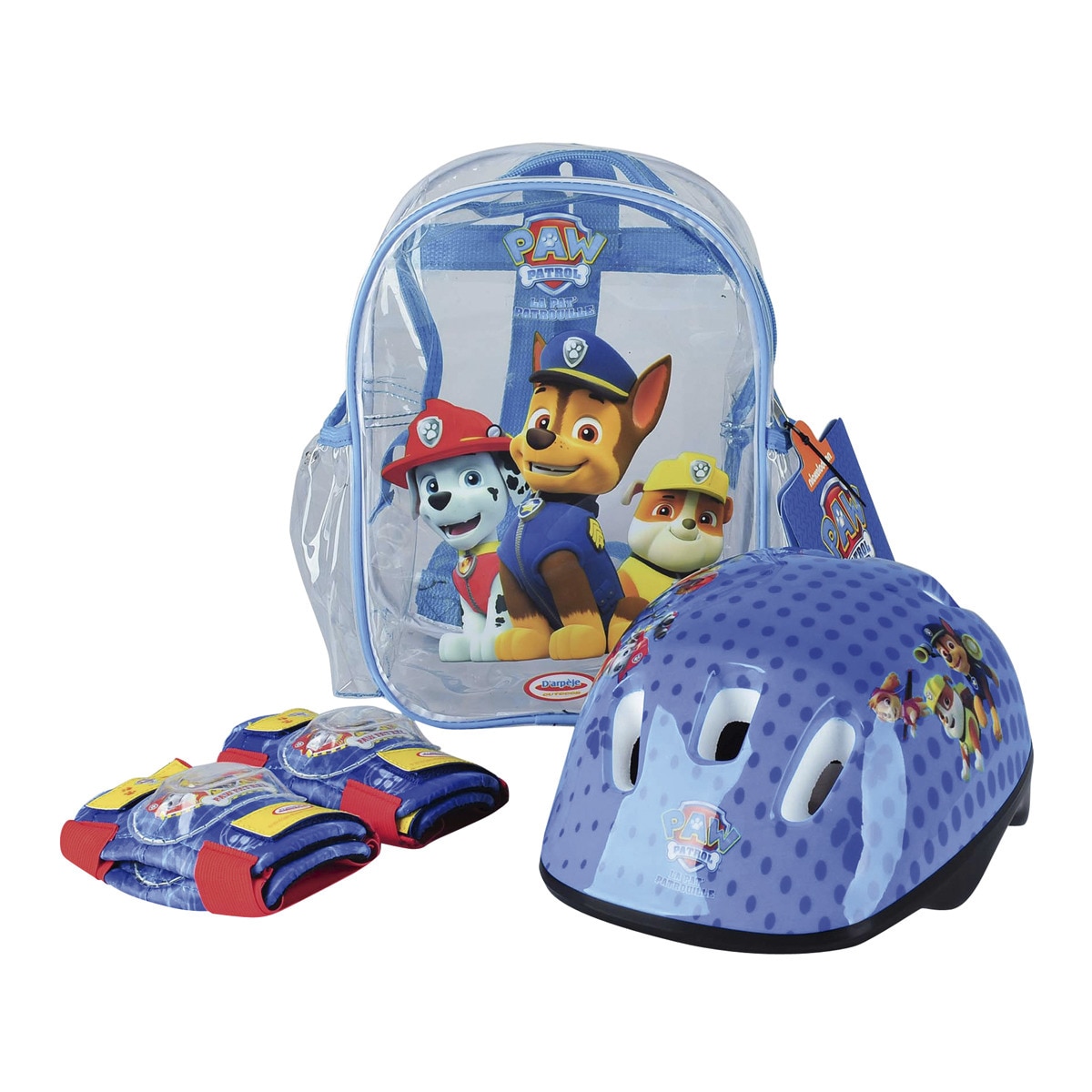 Set de Protecciones con Casco de La Patrulla Canina