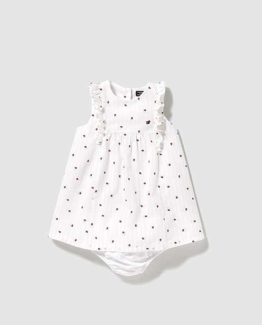 tommy hilfiger black and white polka dot dress