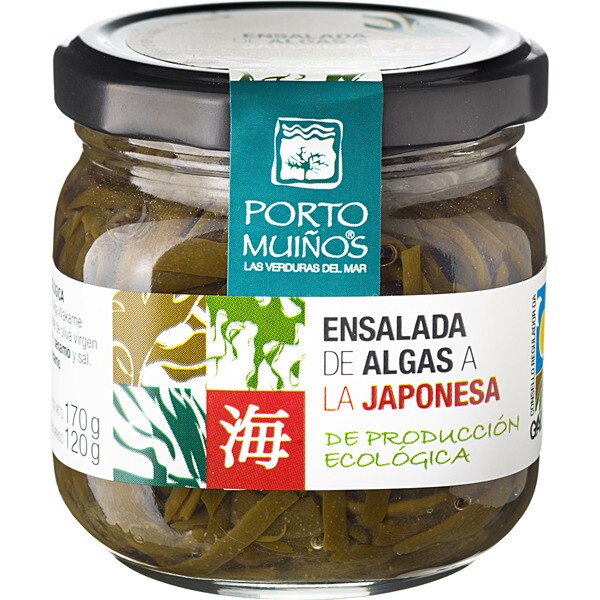 PORTO MUIÑOS ensalada de algas a la japonesa ecológica tarro 160 g