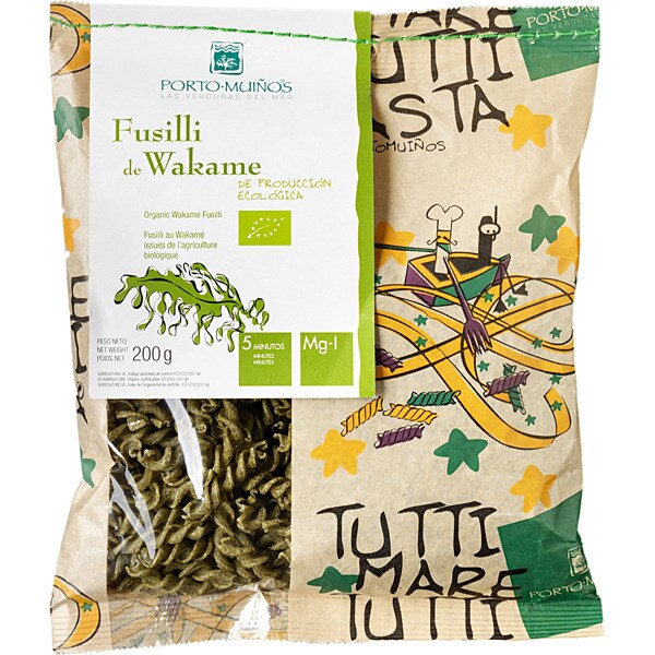 PORTO MUIÑOS fussili ecológicos de wakame bolsa 215 g