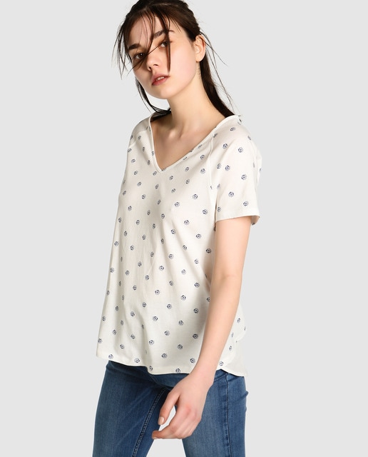 polka dot t shirts for womens