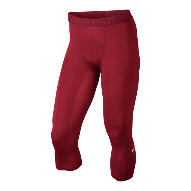 nike pro three quarter tights mens