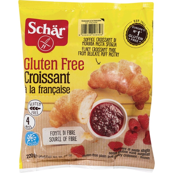 Croissants de Massa Folhada sem Glúten embalagem 220 g