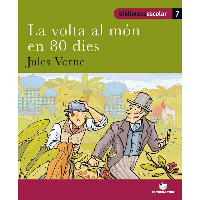 Biblioteca Escolar 07 - La volta al món en 80 dies -Jules Verne- (Tapa blanda)