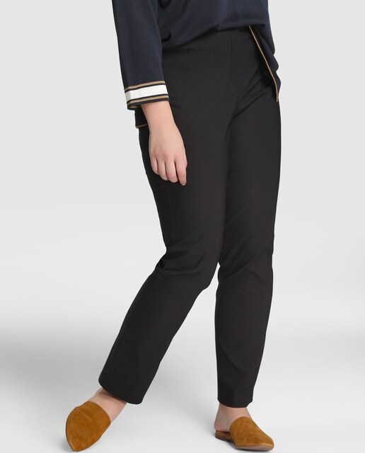 women's plus size black trousers