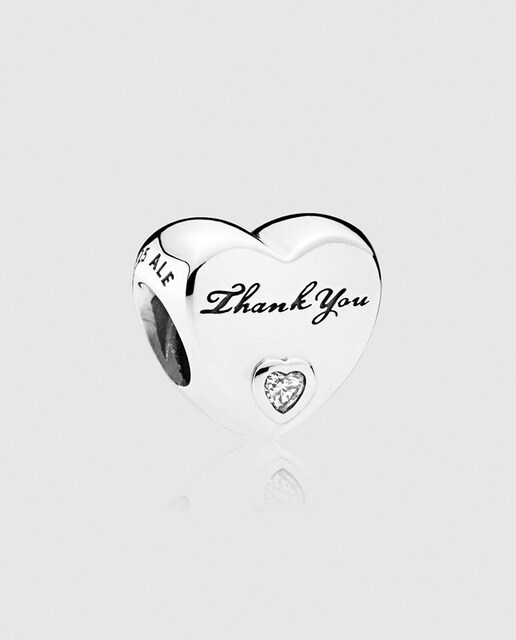 charm corazón en plata y circonita pandora · pandora · moda · el
