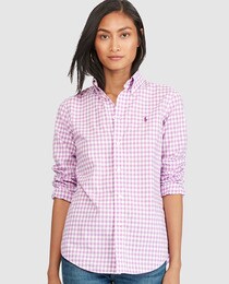 ralph lauren pink gingham shirt