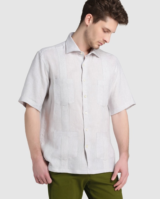 guayabera beige