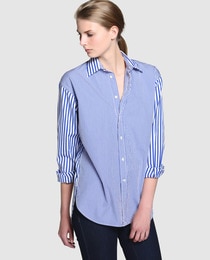 ralph lauren blue striped shirt