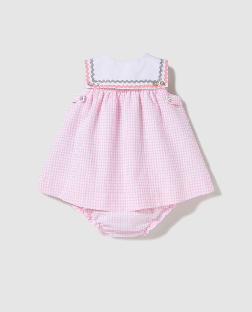 baby pink gingham dress