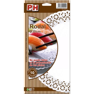 P&H rodal blanco 30 cm estuche 10 unidades