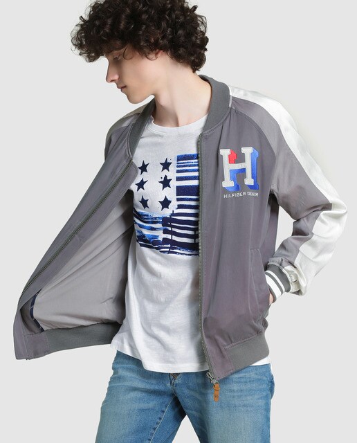 hilfiger denim bomber jacket
