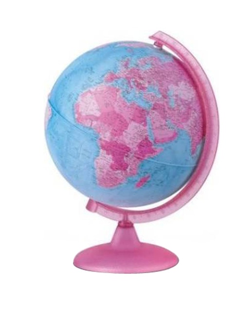 Globo Terráqueo con Luz Tecnoglobus Rosa.