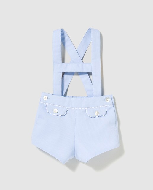Dulces Baby Boys Blue Shorts With Braces Fashion El Corte Ingles