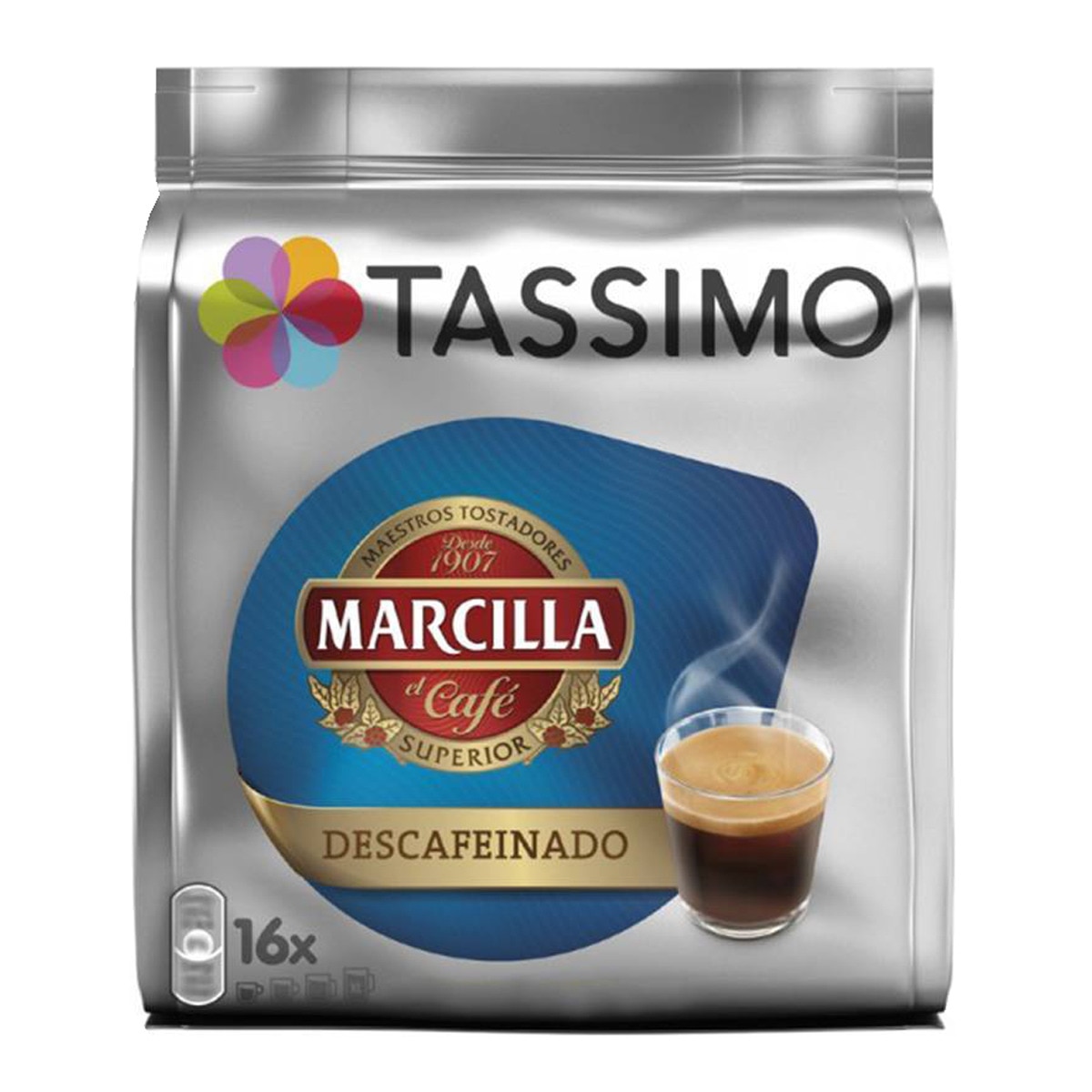 Tassimo - Bolsa De 16 Cápsulas Marcilla Expresso Descafeinado En Oferta Tassimo - Bolsa De 16 Cápsulas Marcilla Expresso Descafeinado Tassimo.