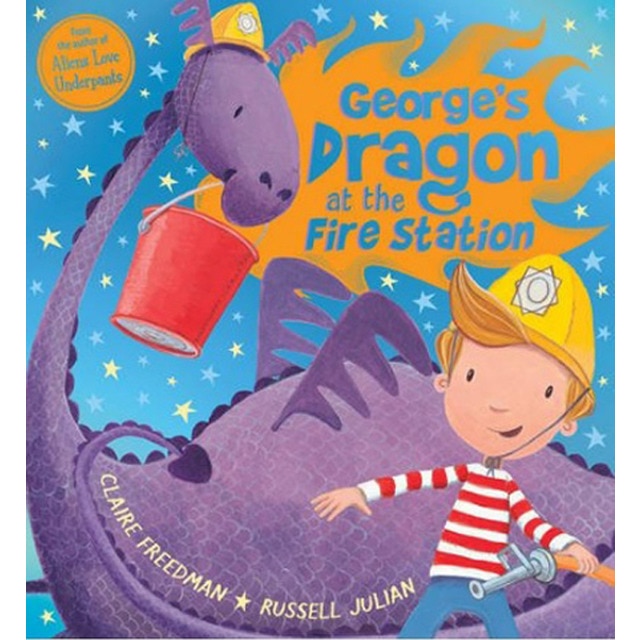 George's dragon at the fire station