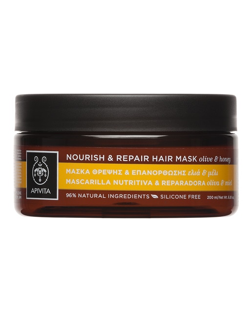 Mascarilla Capilar Nutritiva Y Reparadora Oliva & Miel Apivita