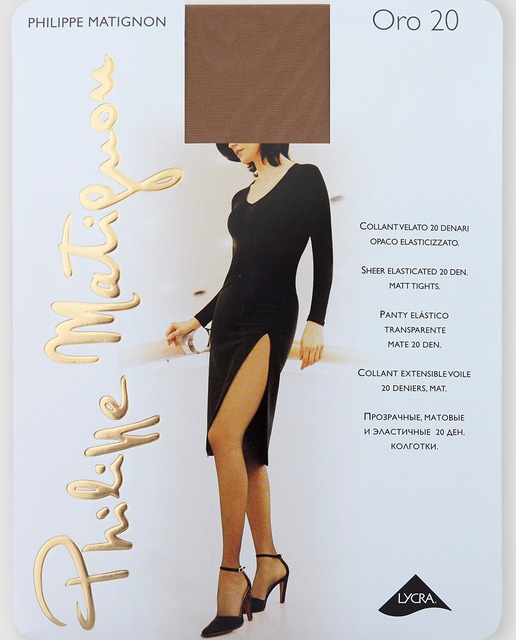 Panty transparente de mujer Philippe Matignon de 20 deniers
