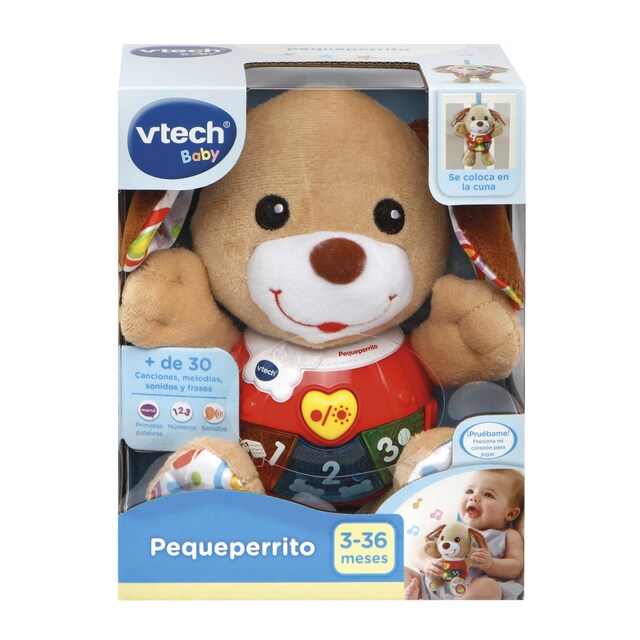 Peluche interactivo Pequeperrito, con canciones, voces y