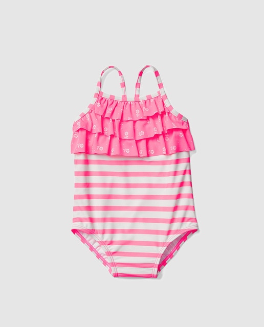 De Con Niña Bañador · Moda Inglés Corte Volantes El Gap OkuTPZiX