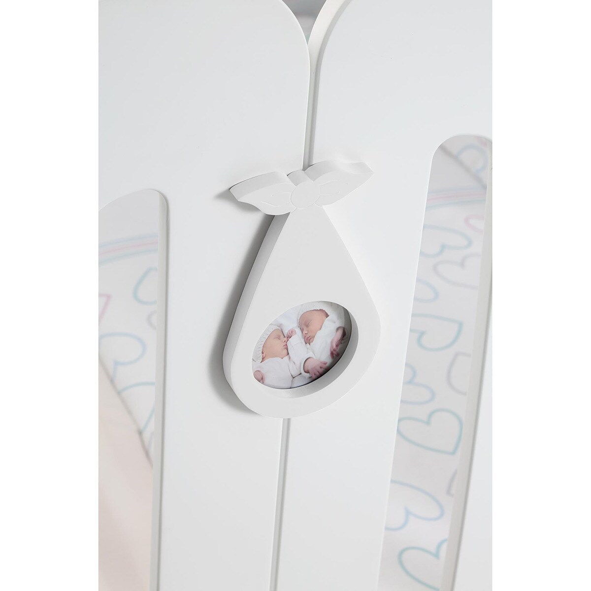 Kit para Gémeos para Berço - 120x60 cm Branco-4