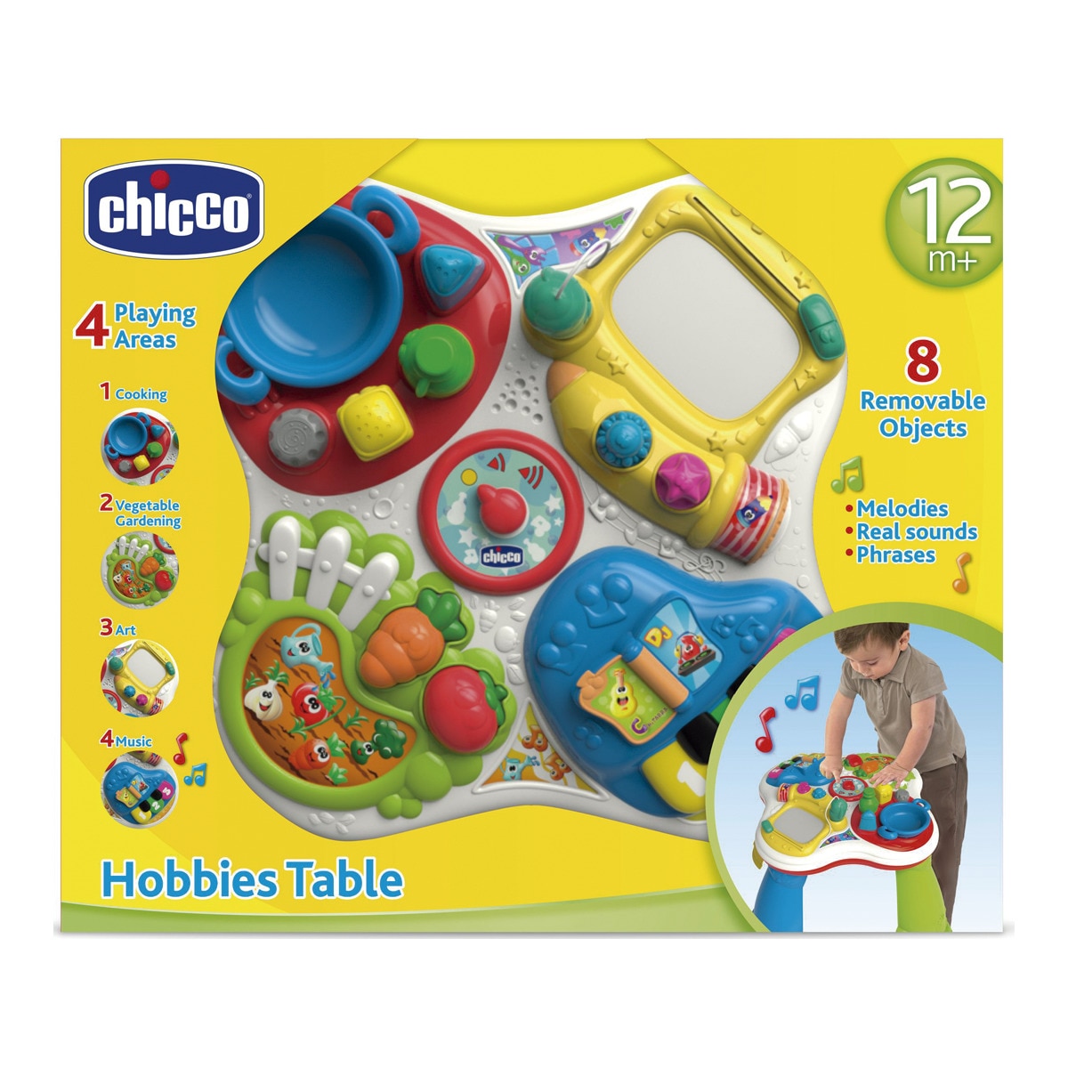 Mesa hobbies primeras actividades Chicco