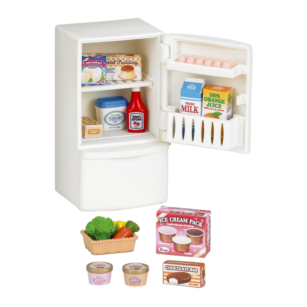 Set Refrigerador Sylvanian families accesorio para casa de muñecas 5021