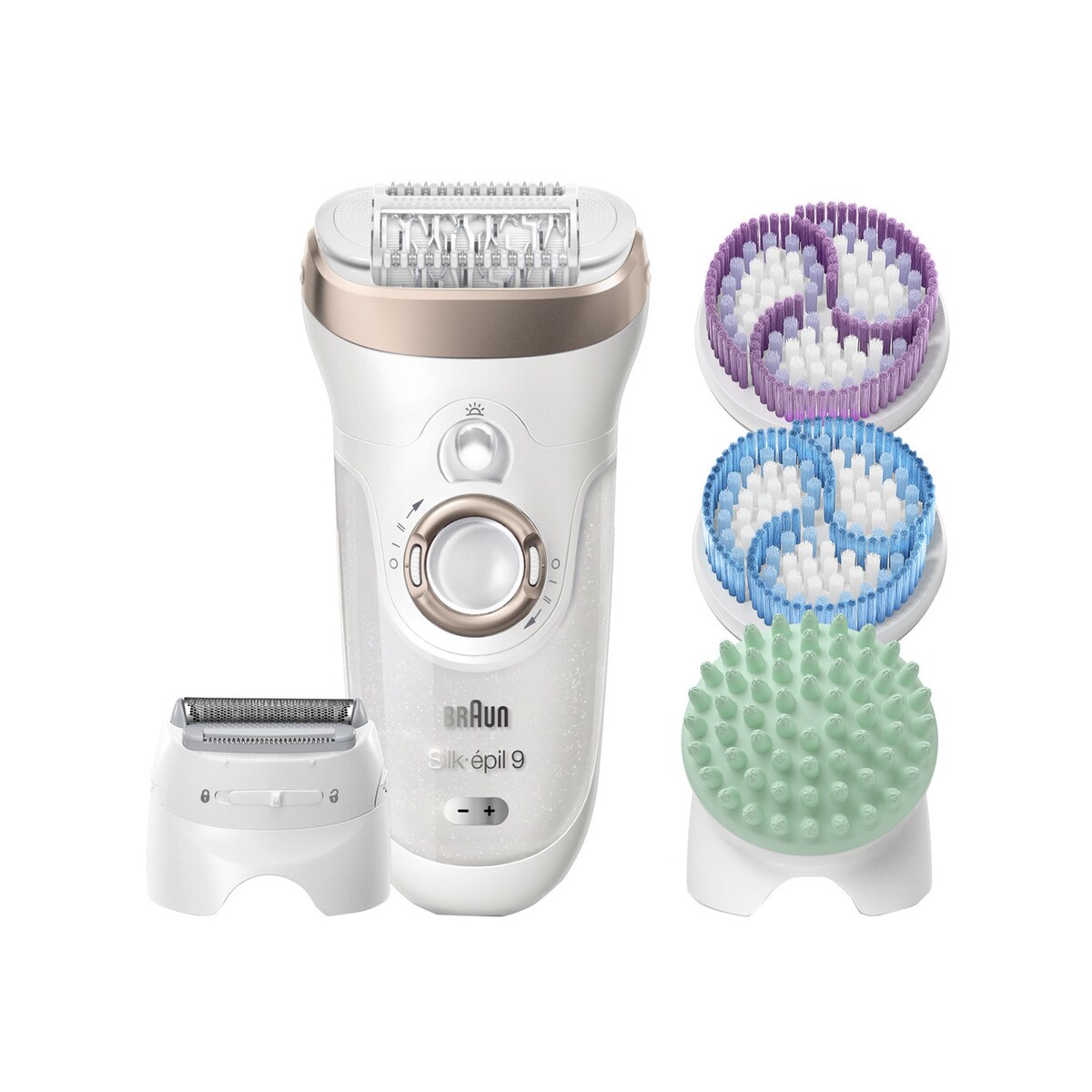 Sistema de exfoliación y depilación Braun Silk-épil 9 SkinSpa 9-961v + 12 accesorios