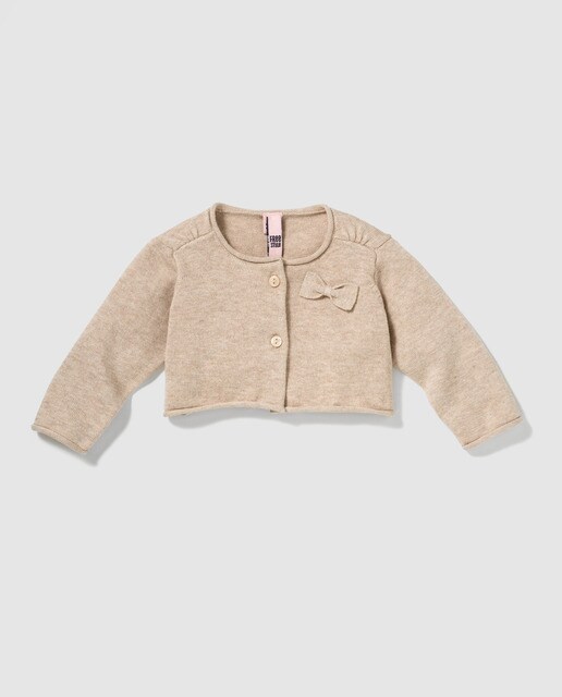 Freestyle Baby Girls Camel Bolero With A Bow Fashion El Corte Ingles