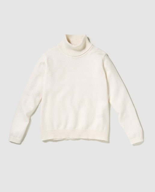 Girls white polo neck Clearance