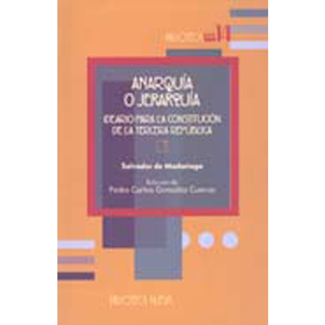 Anarquia o jerarquia (Tapa blanda)