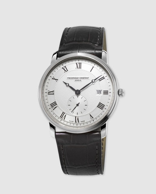 Reloj de hombre Frederique Constant Slimline de piel negro