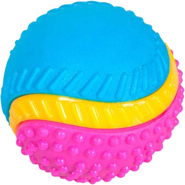 5 senses tricoloured ball for dogs 1 each