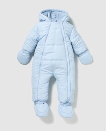 baby blue snowsuit