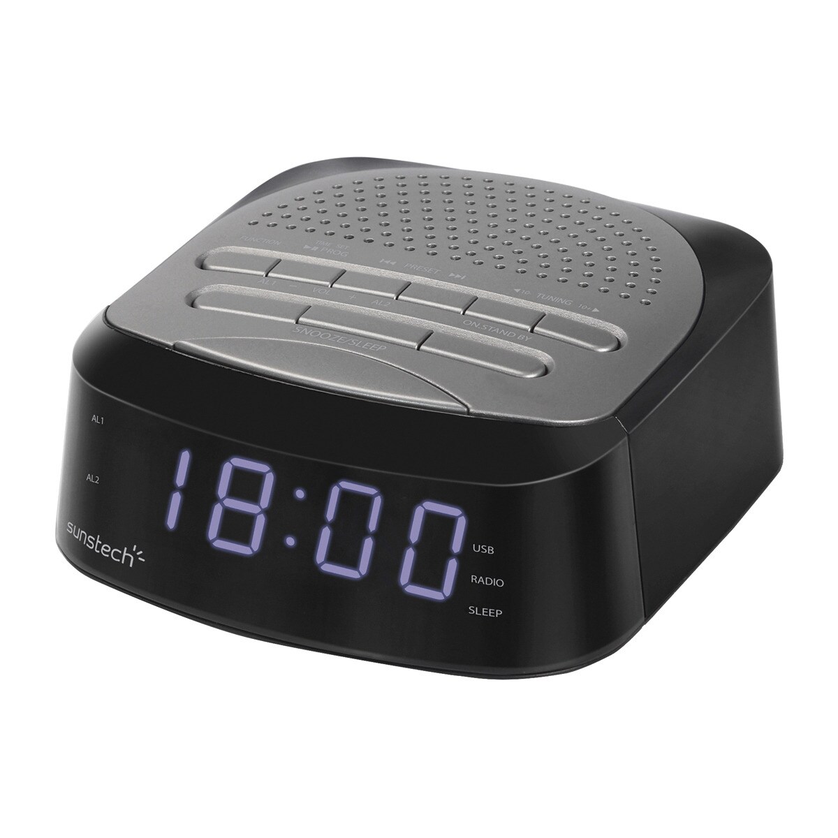 Radio despertador Sunstech FRD40BT con Bluetooth