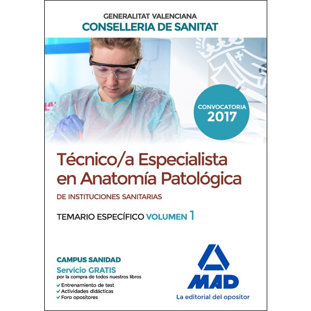 Técnico/a Especialista en Anatomía Patológica, de instituciones sanitarias de la Agencia Valenciana de Salud. Temario específico Vol. 1.pdf