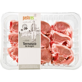 Cordero ternasco costillas/chuletas IGP Ternasco de Aragón peso aproximado PASTORES