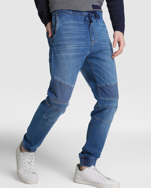 green jogger jeans