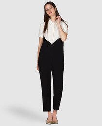 shirt collar jumpsuit