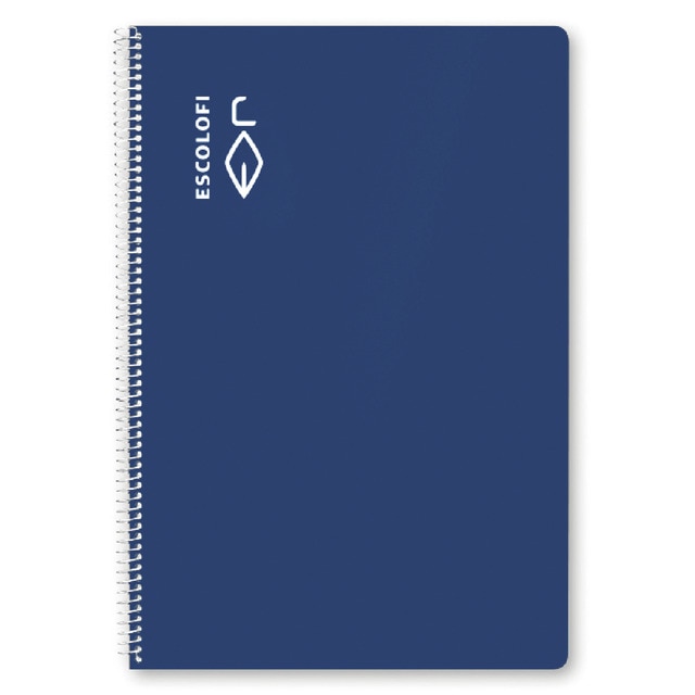 Cuaderno Espiral A4 80 hojas 70 gramos Cuadrícula Pautada 3 Tapa Dura.
