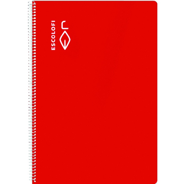 Cuaderno Espiral Cuarto 50 hojas 70 gramos Cuadrícula 3x3 Tapa Dura.