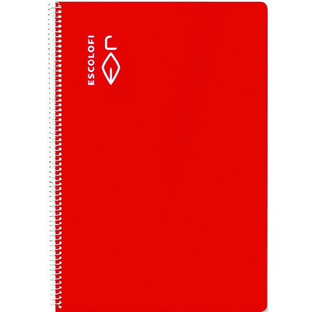 Cuaderno Espiral Cuarto 50 hojas 70 gramos Cuadrícula Pautada 4 Tapa Dura.