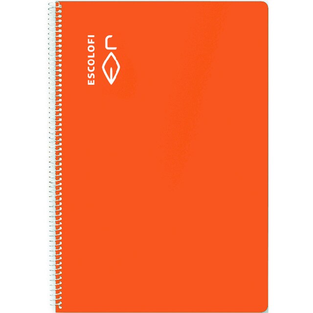 Cuaderno Espiral Cuarto 50 hojas 70 gramos Cuadrícula Pautada 4 Tapa Dura.
