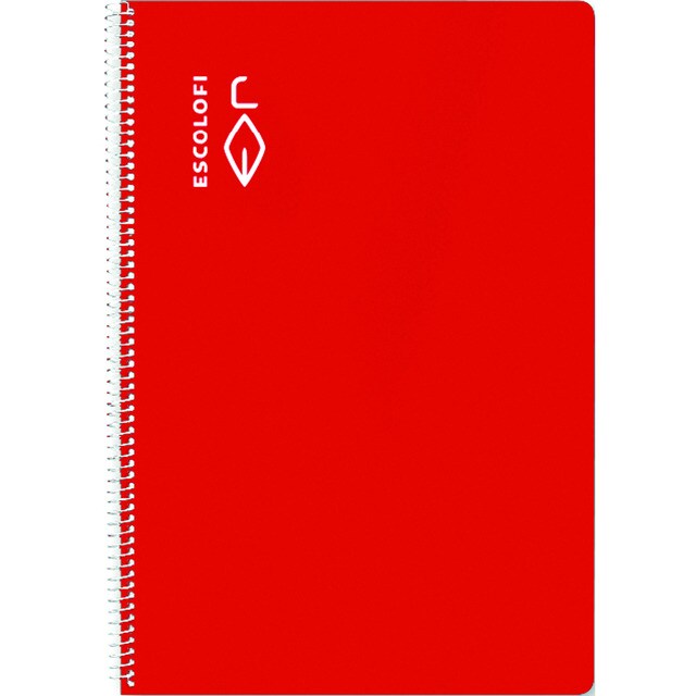 Cuaderno Espiral Cuarto 50 hojas 70 gramos Cuadrícula Pautada 5 Tapa Dura.