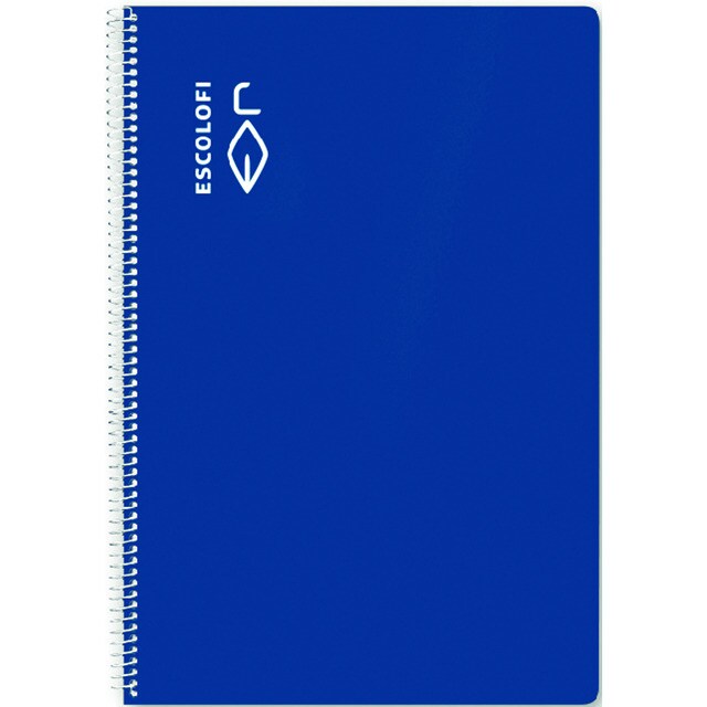 Cuaderno Espiral Cuarto 50 hojas 70 gramos Cuadrícula Pautada 5 Tapa Dura.