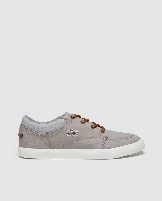 grey canvas trainers