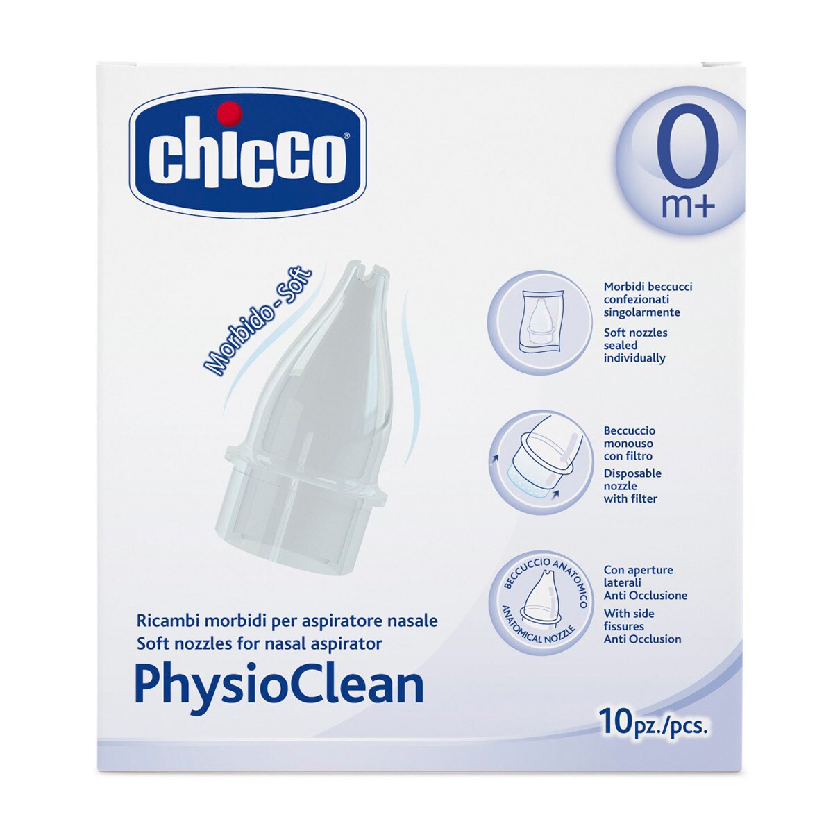 Imagem 0 de Recargas para Aspirador Nasal Chicco Physio Clean branco