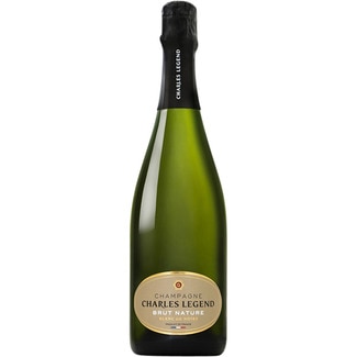 CHARLES LEGEND Brut nature champagne 100% pinot noir AOC Sur de Côte des Bar region bottle 75 cl