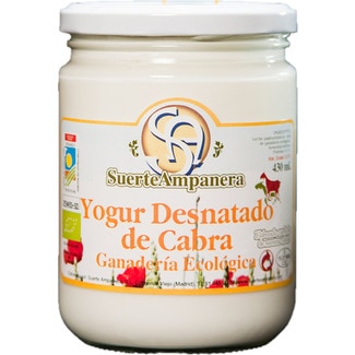 Yogur De Cabra Natural Desnatado Ecológico Tarro 430 G · SUERTE ...